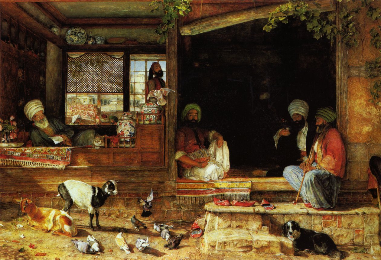 De Kibab Shop, Scutari, Klein-Azië door John Frederick Lewis