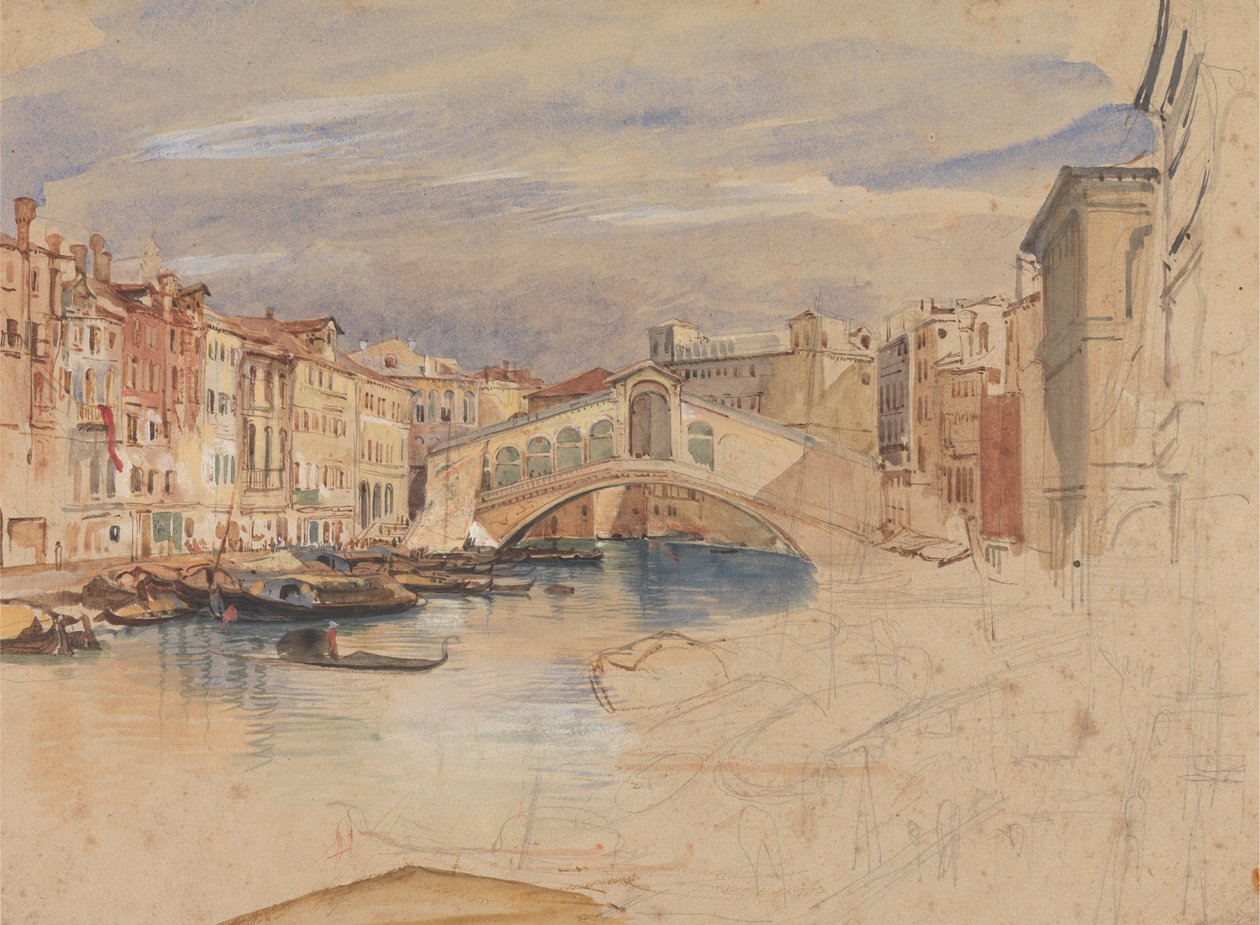 Venetië: Het Grote Kanaal en Rialto door John Frederick Lewis