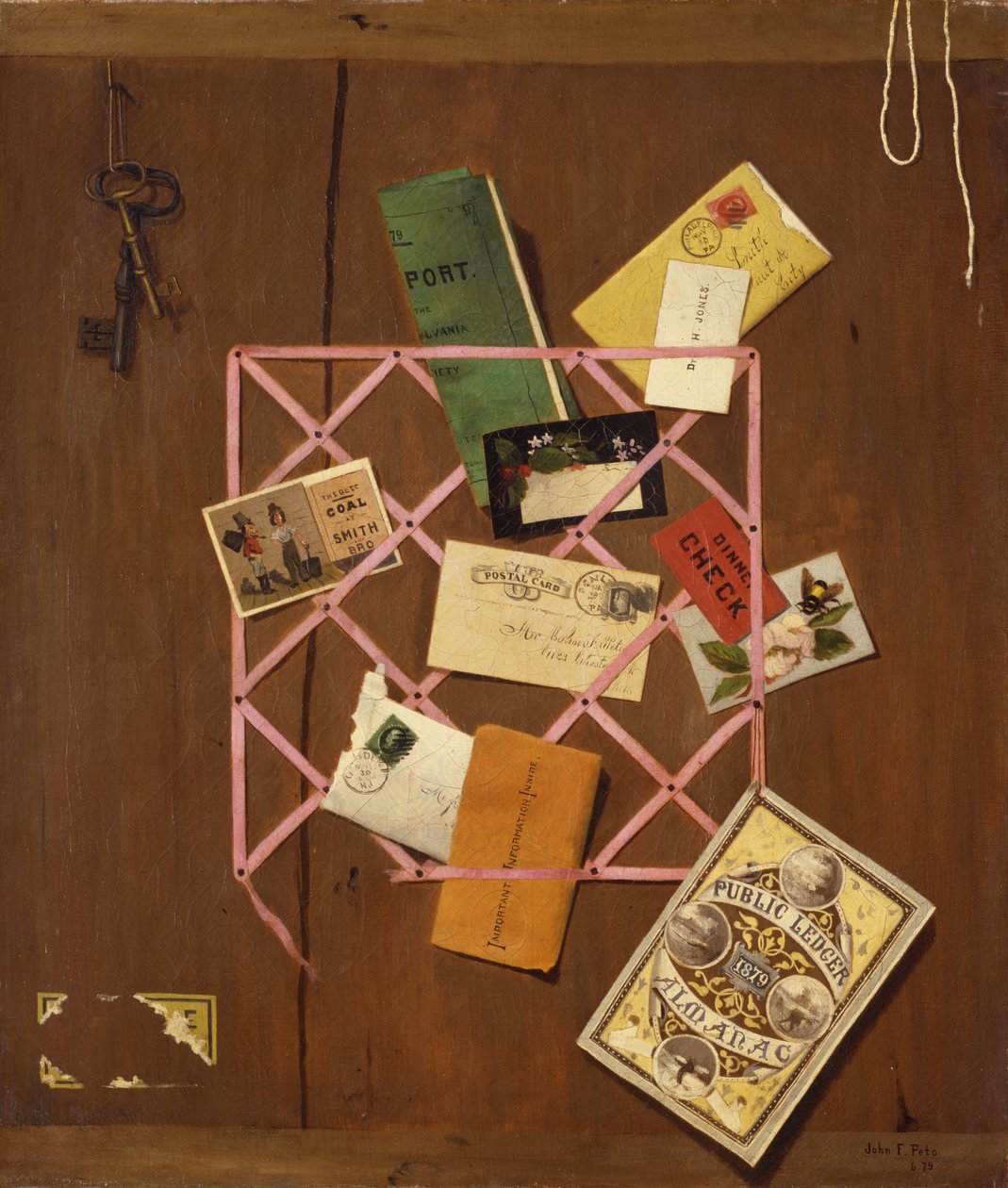 Kantoorbord voor Smith Brothers Coal Company door John Frederick Peto
