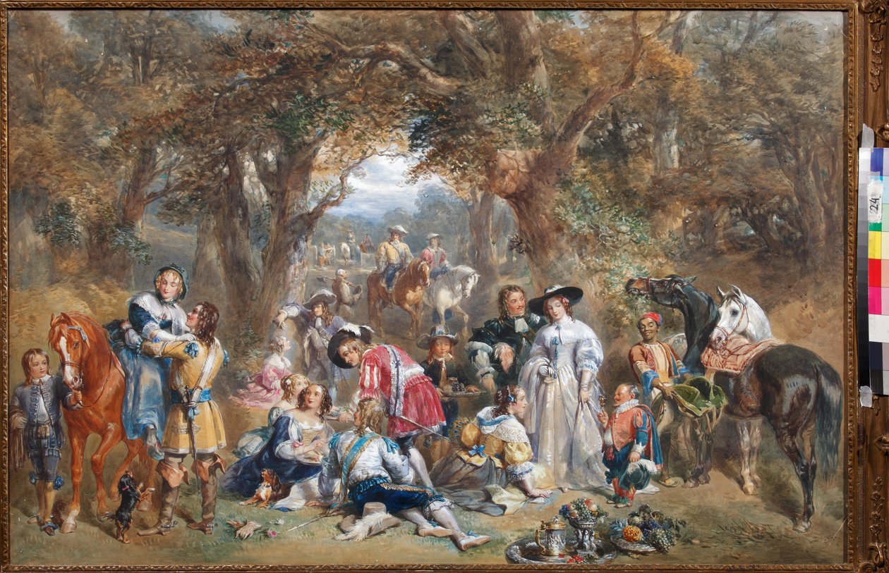 Landelijk feest in de tijd van Karel II door John Frederick Tayler