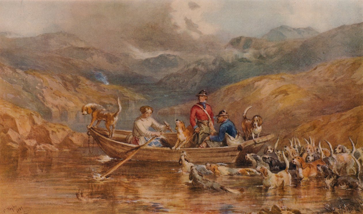 De Hoogland Veerboot, 1857 door John Frederick Tayler