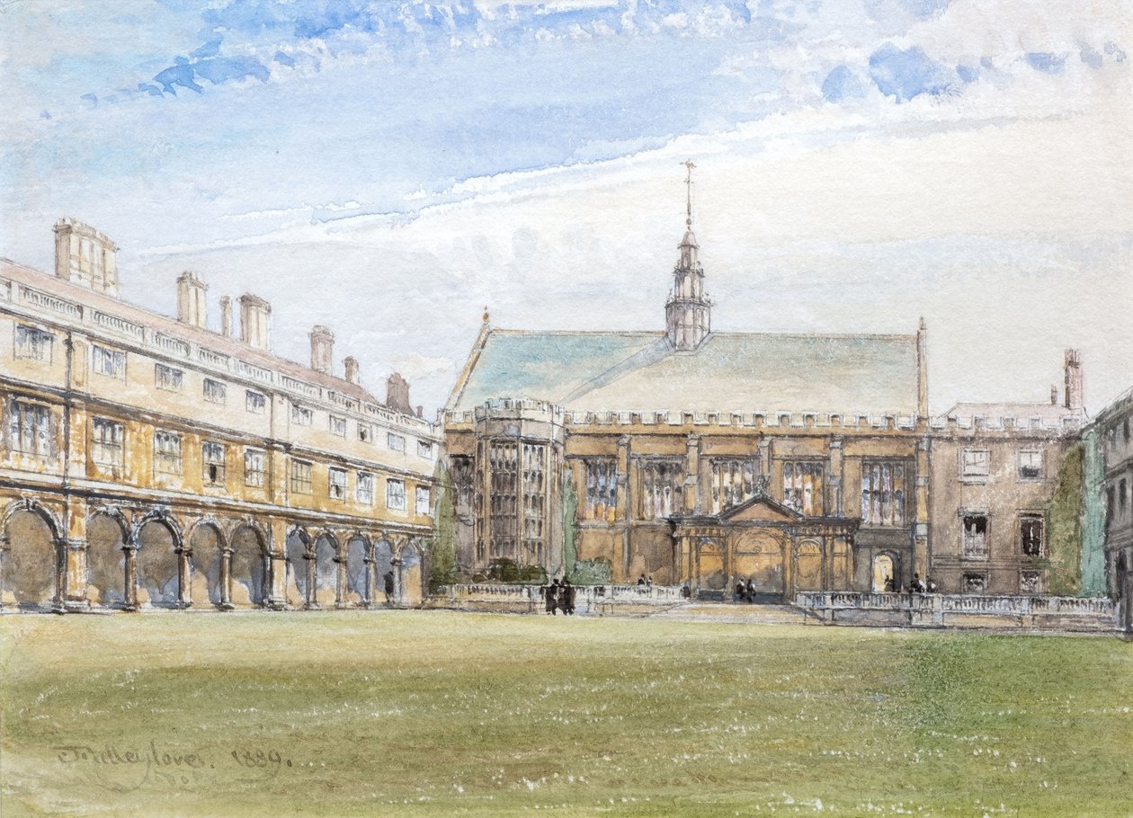 Hal van Trinity College, Cambridge, 1889 door John Fulleylove