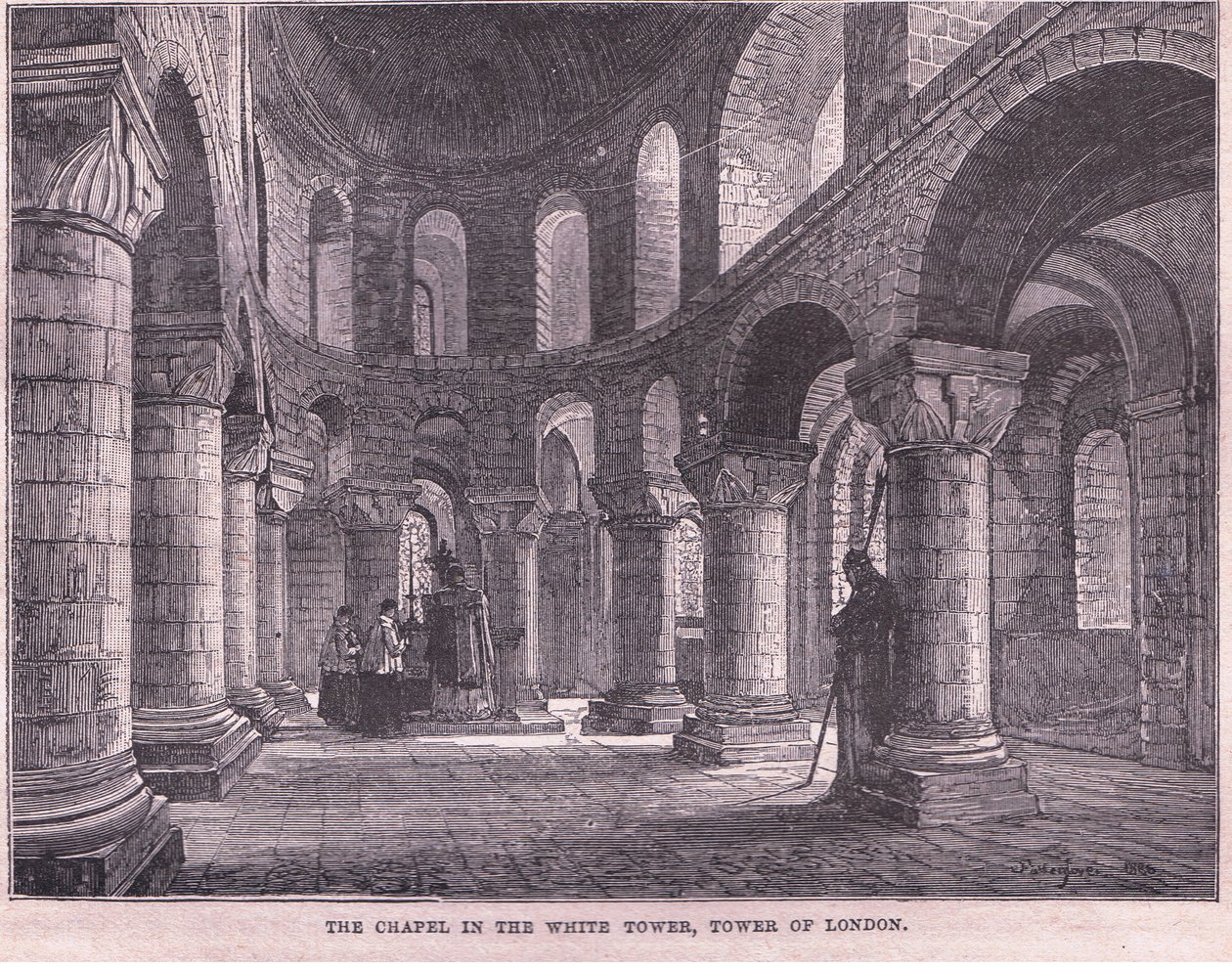 De Kapel in de Witte Toren, Tower of London door John Fulleylove