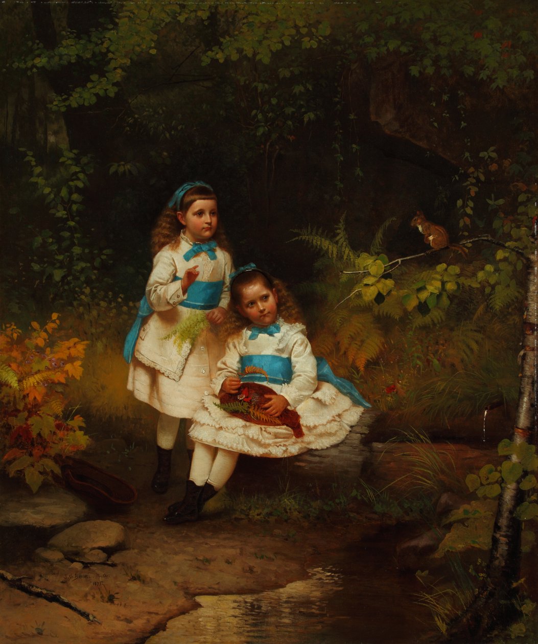 Bij de bosbeek door John George Brown