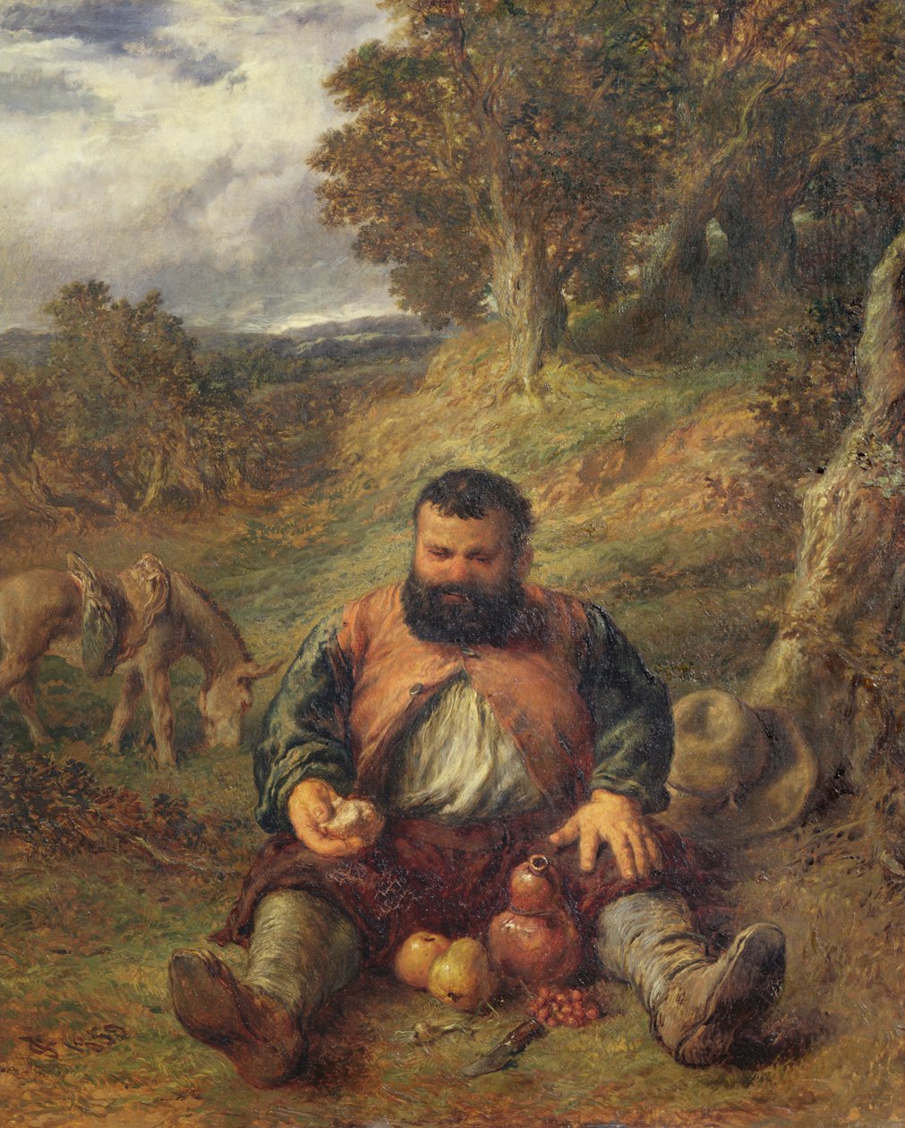 Sancho Panza, 1859 door John Gilbert