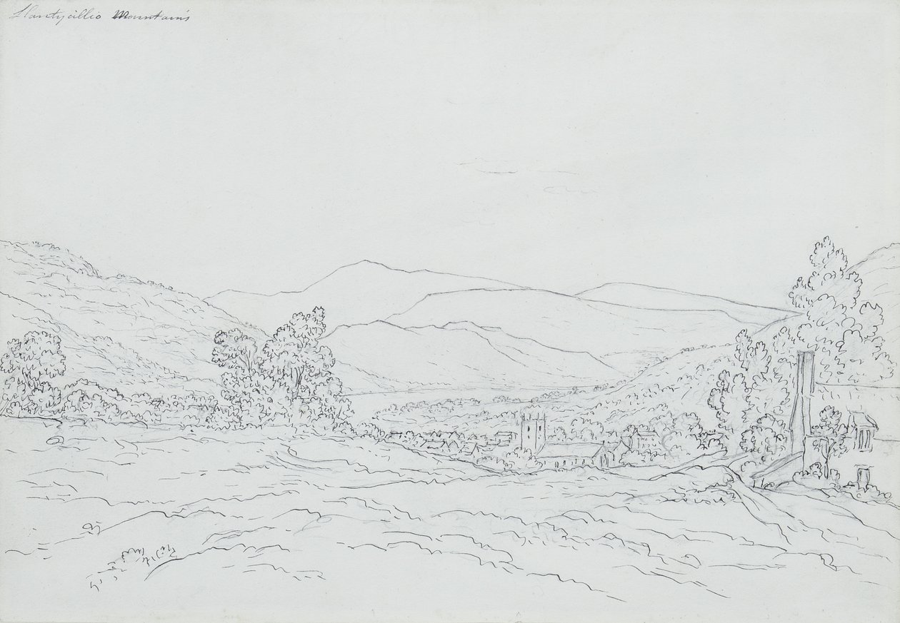 Llantysilio Berg, Wales door John Glover