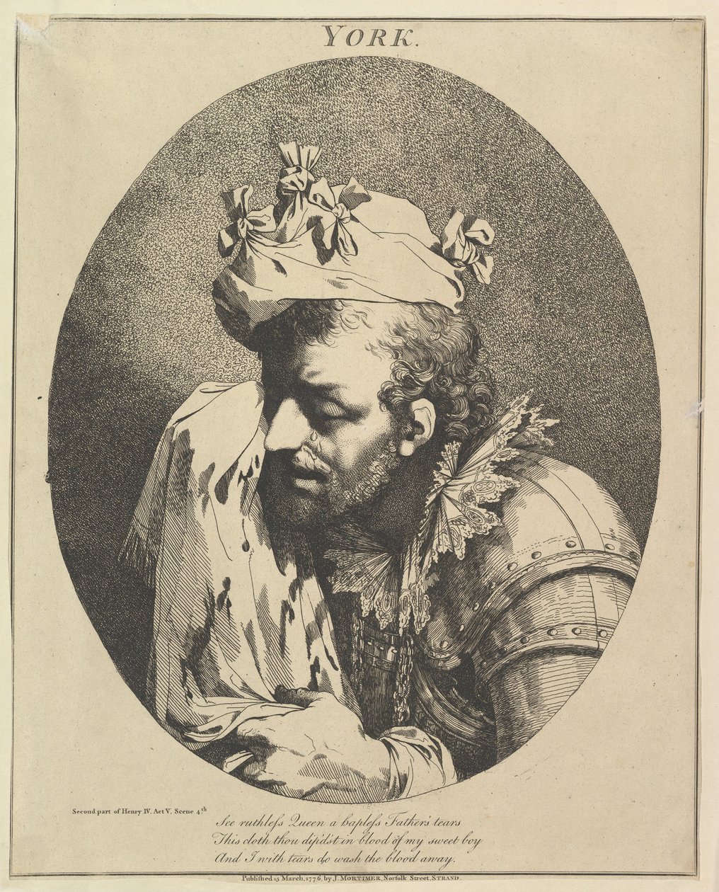 Hertog van York Twaalf Personages uit Shakespeare door John Hamilton Mortimer