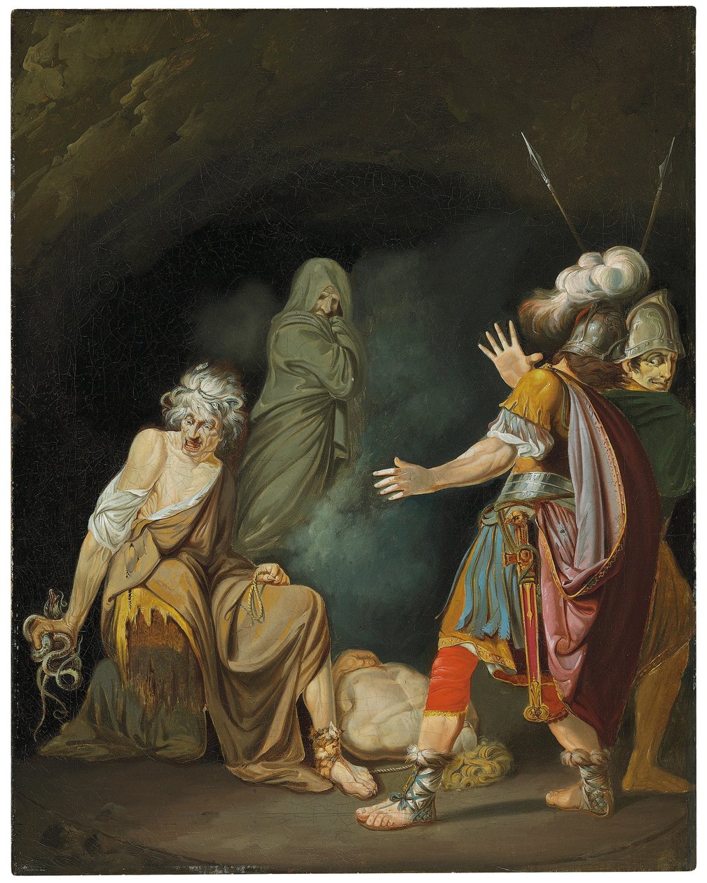 Sextus Pompeius raadpleegt Erichtho voor de Slag bij Pharsalia door John Hamilton Mortimer
