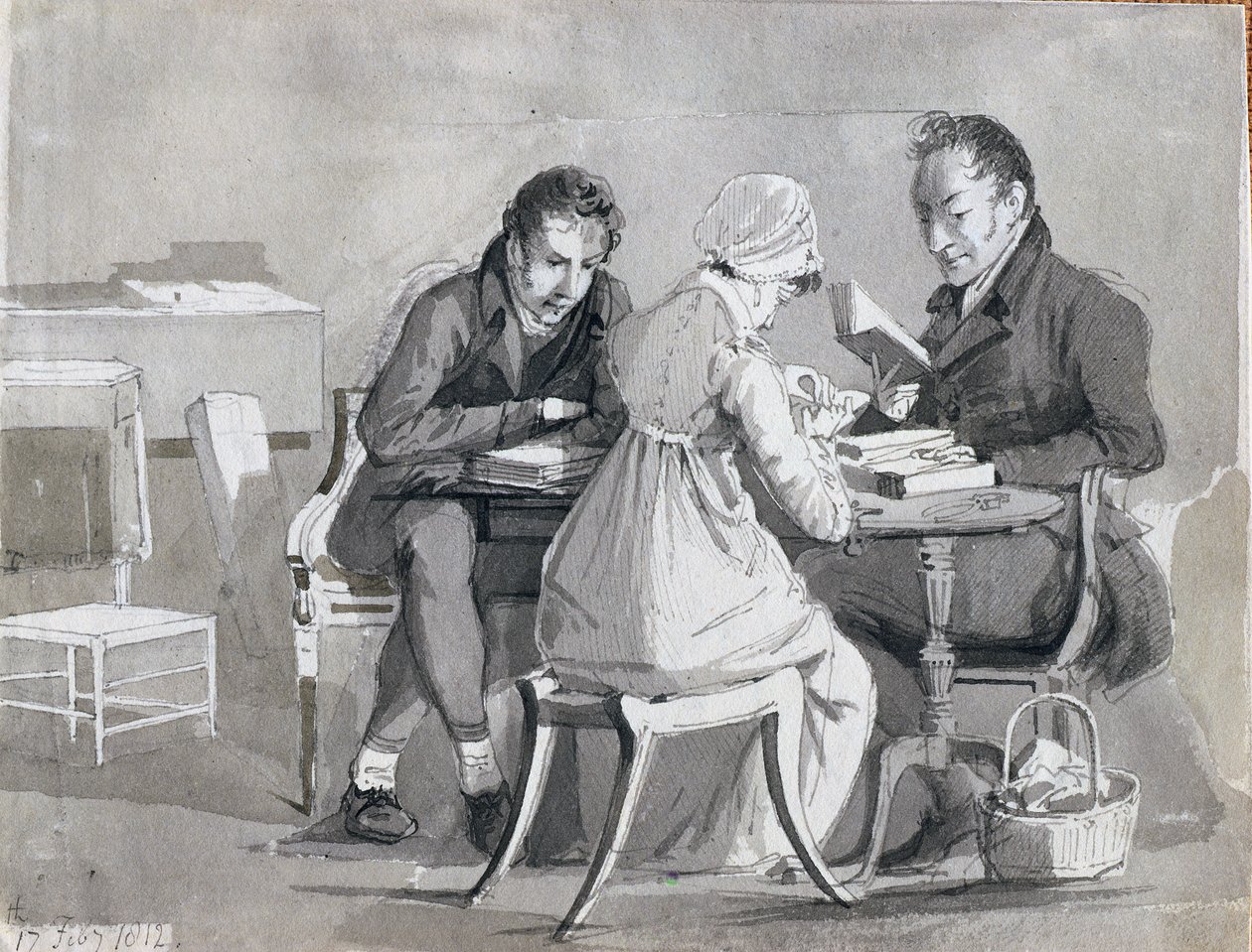 Een Avond Lezen, 17 februari 1812 door John Harden