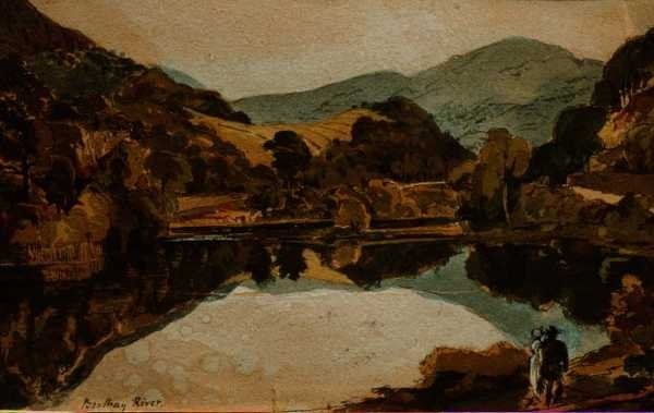 Brathay Rivier bij Hawkshead, Cumbria door John Harden