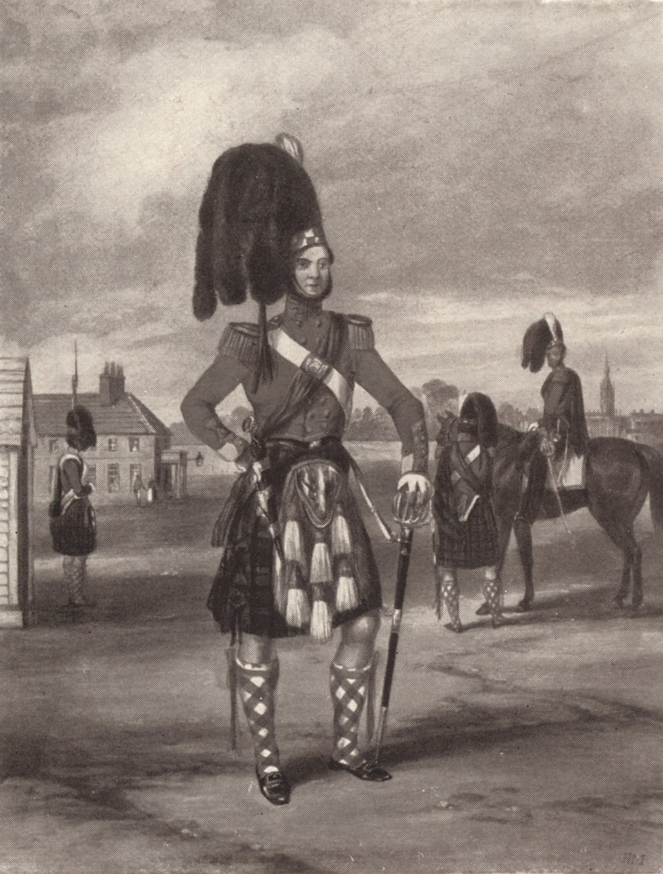De 93e Sutherland Highlanders Review Order, ca. 1820-1870, 1909 door John Harris Junior