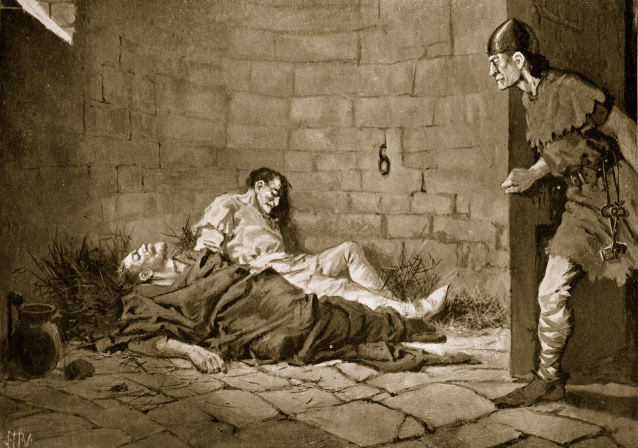 Gevangenschap en dood van hertogen Erik en Valdemar, 1318 door John Harris Valda