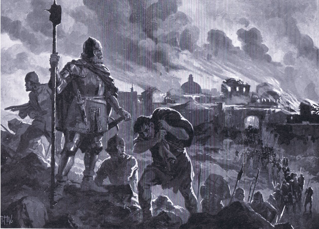 Ivan de Zwarte steekt Zhabliak in brand 1484, uit Hutchinson