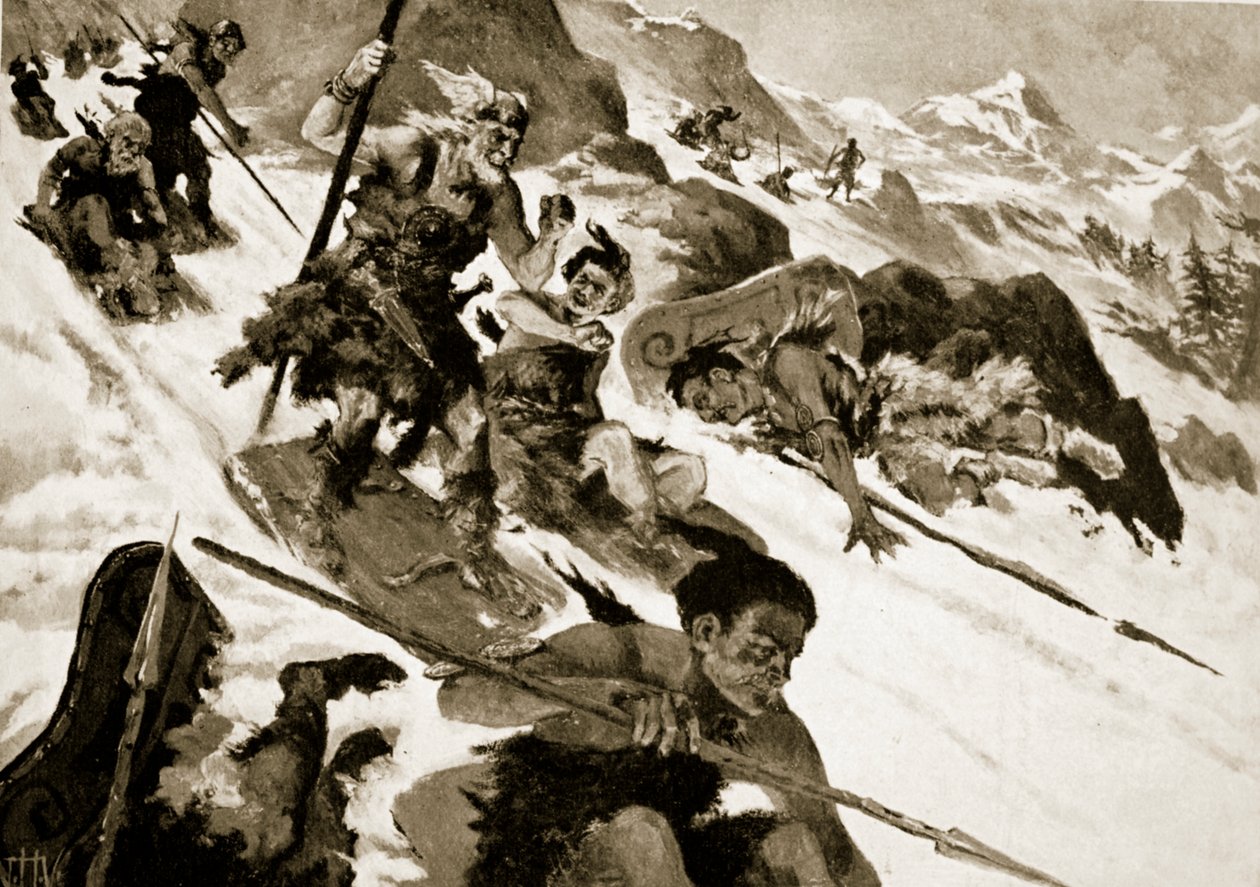 De Cimbri in de Alpen door John Harris Valda