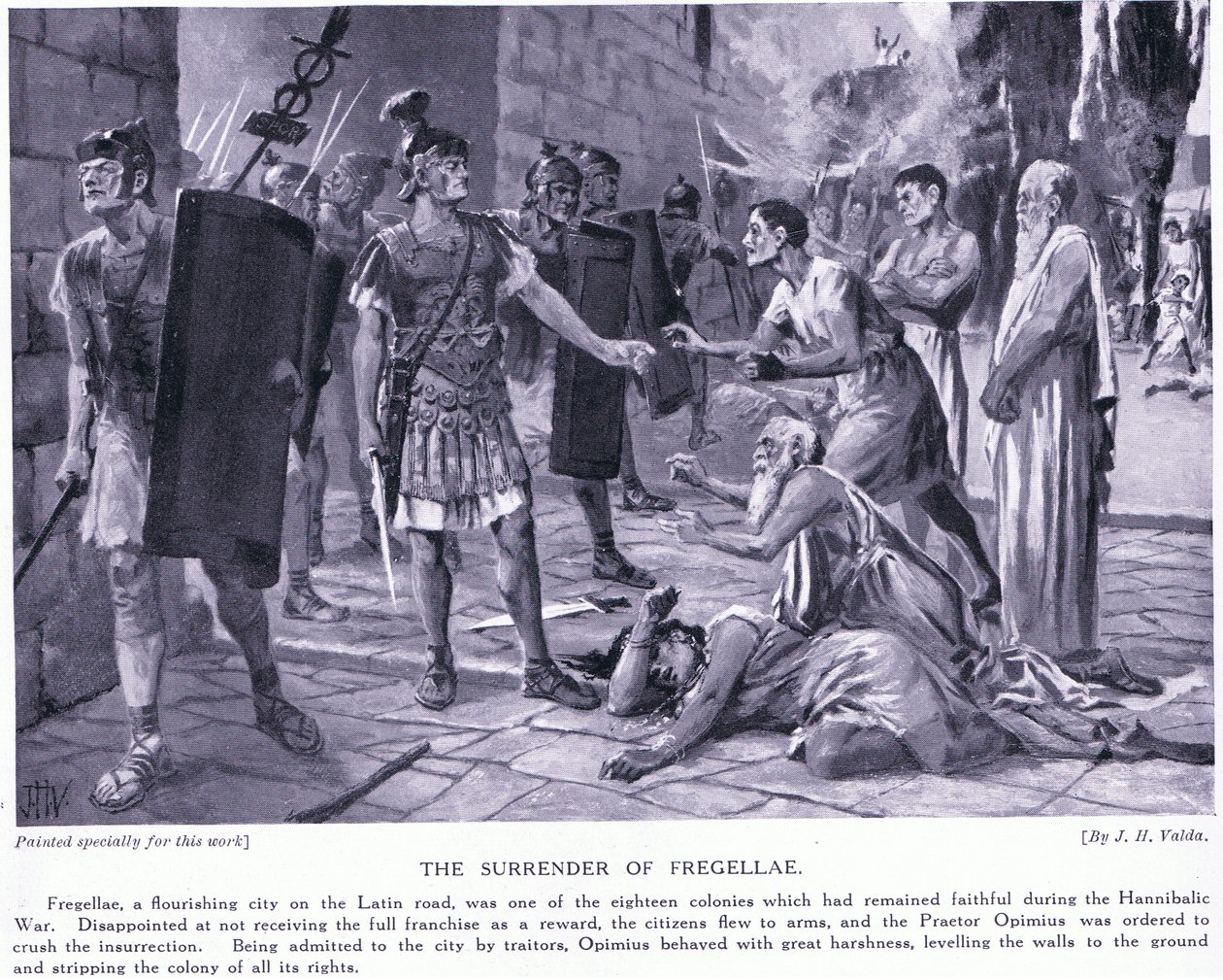 De overgave van Fregellae door John Harris Valda