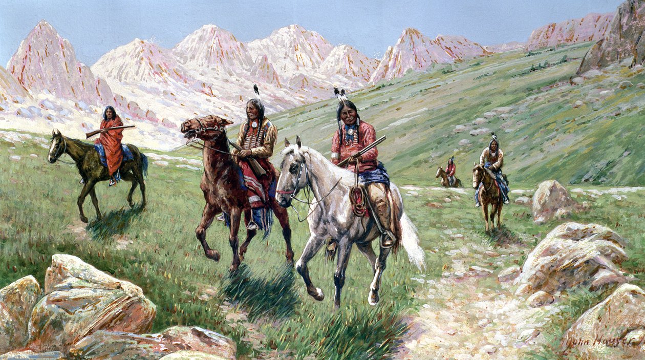 In het Cheyenne-gebied, 1896 door John Hauser