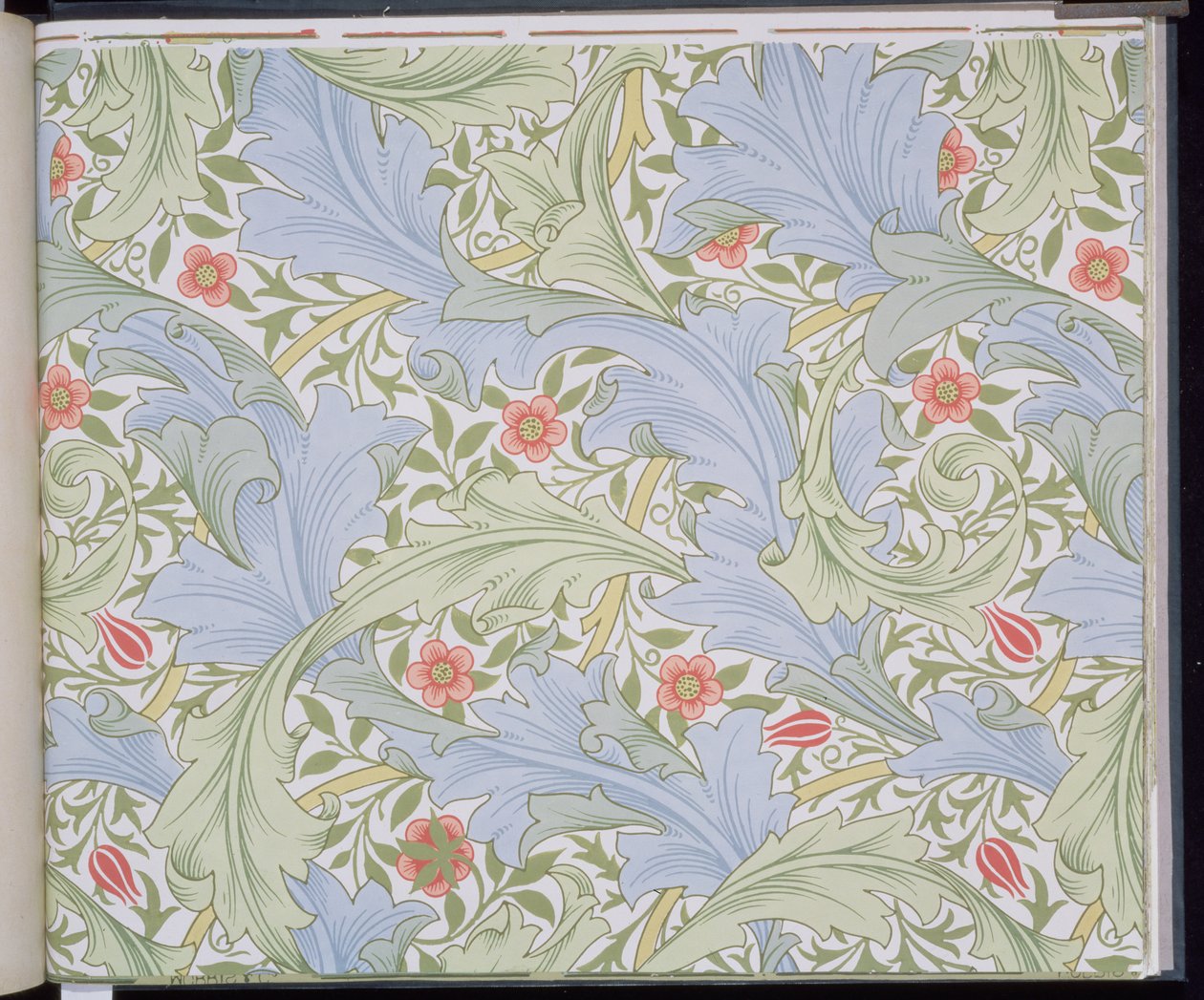 Granville-behang, ontworpen door John Henry Dearle (1860-1932) voor Morris and Company, 1896 door John Henry Dearle