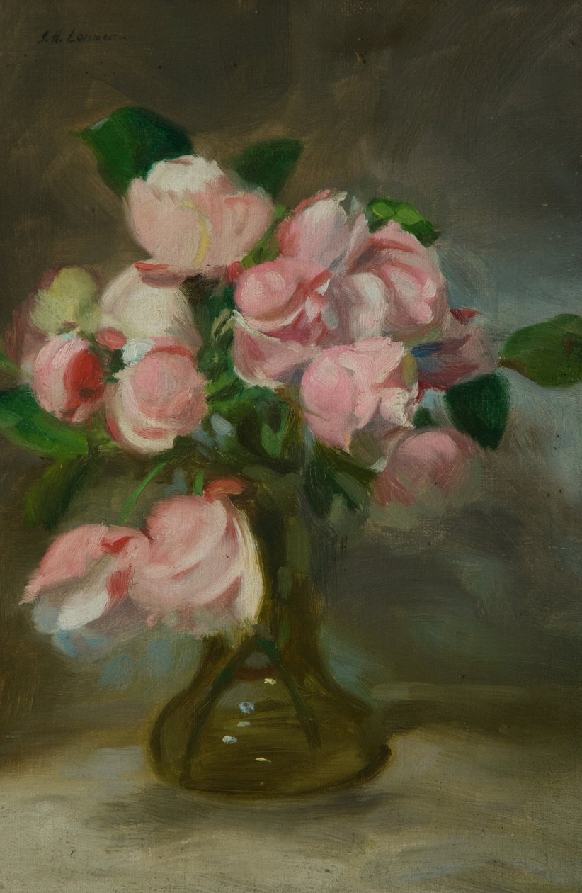 Stilleven met een vaas bloemen door John Henry Lorimer