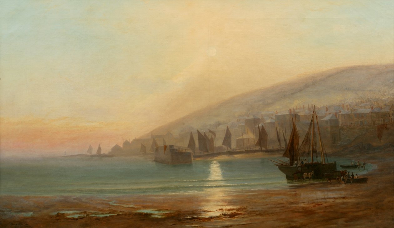 December Ochtend (in Mounts Bay) door John Henry Martin