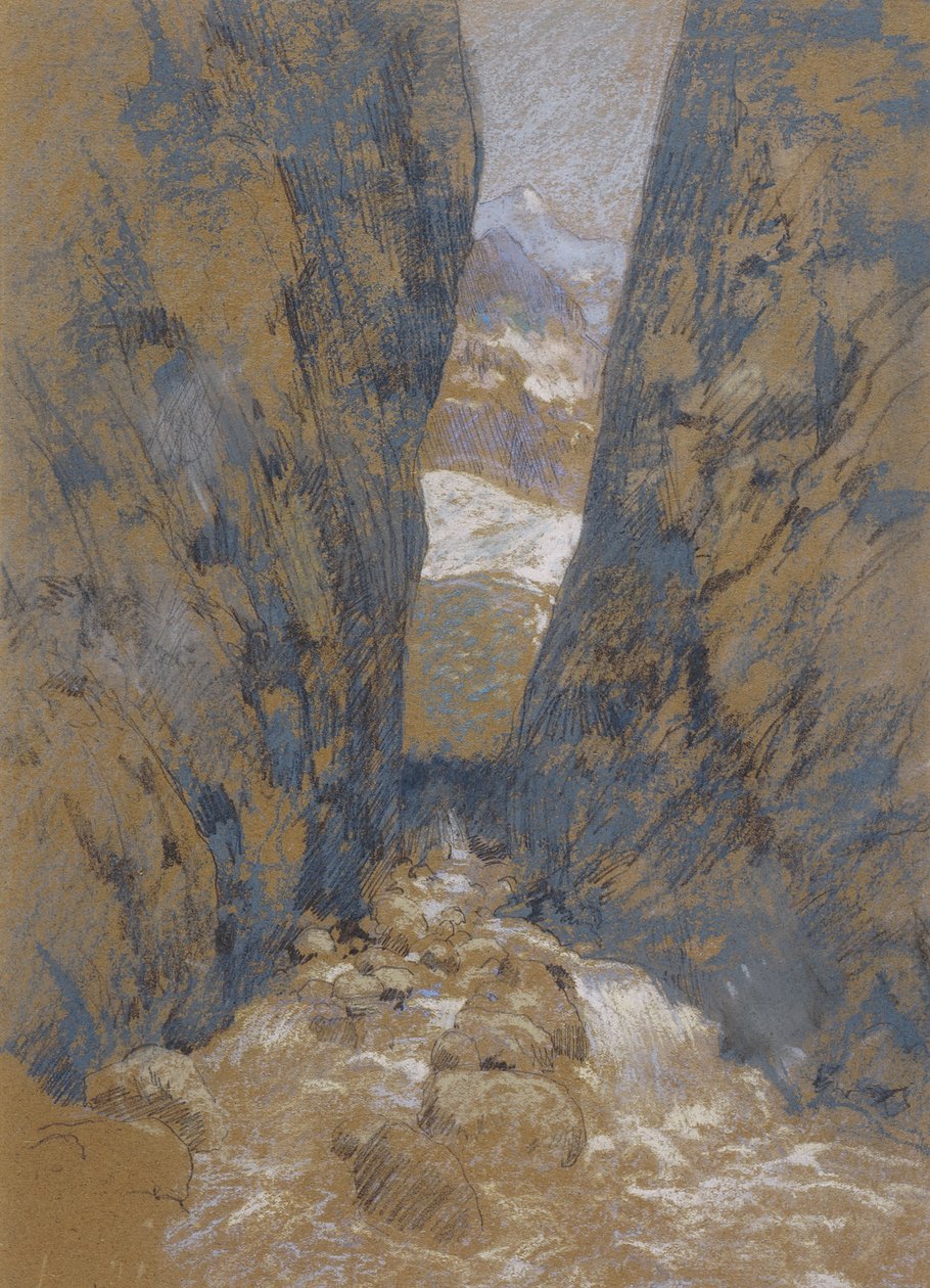 Een bergkloof door John Henry Twachtman