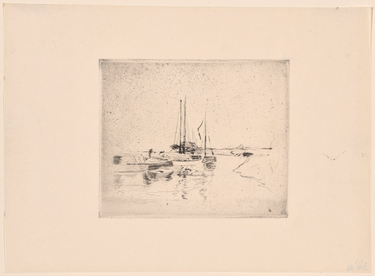 Vier boten door John Henry Twachtman