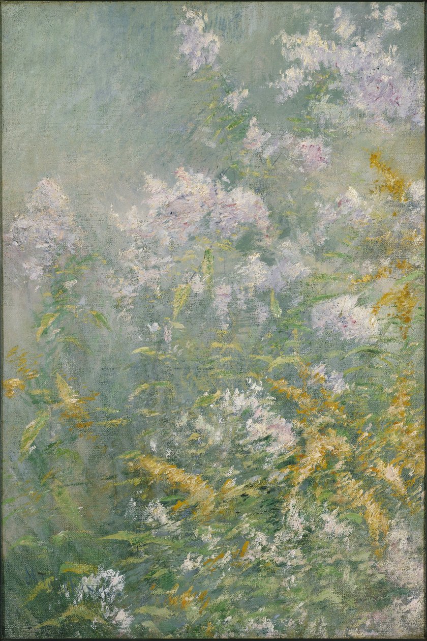Weidebloemen (Guldenroede en Wilde Aster) door John Henry Twachtman