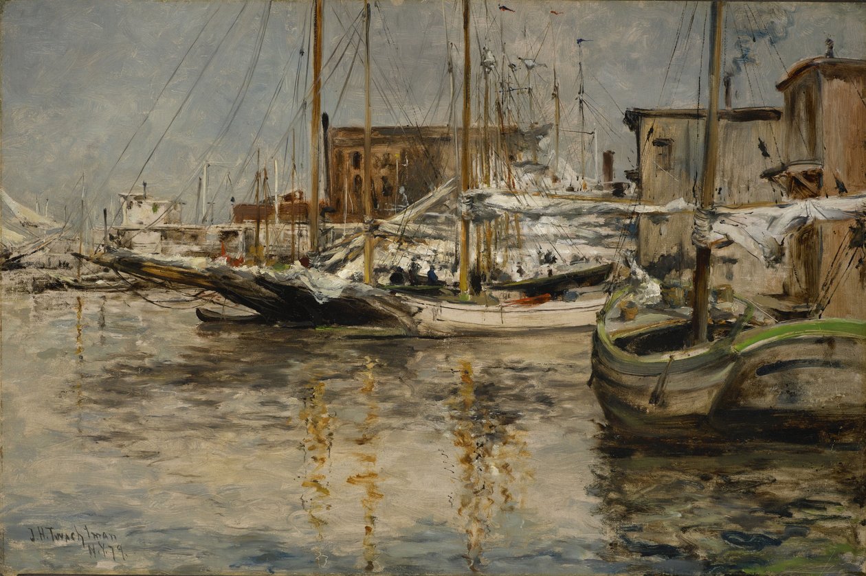 Oesterboten, North River door John Henry Twachtman