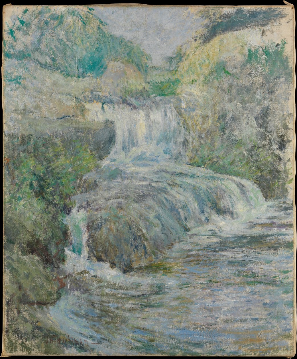 Waterval door John Henry Twachtman