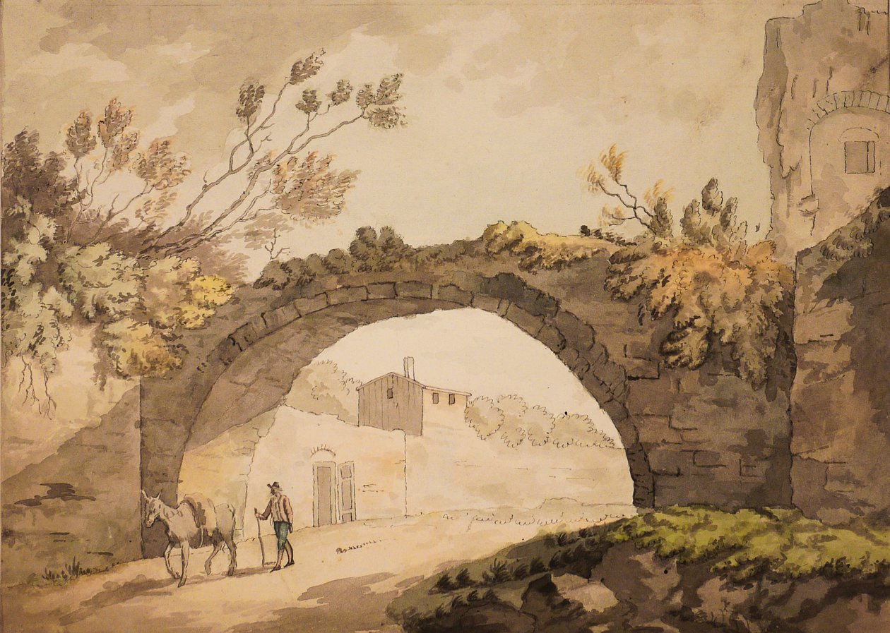 Een boog in Italië, c.1798 door John Herman Merivale