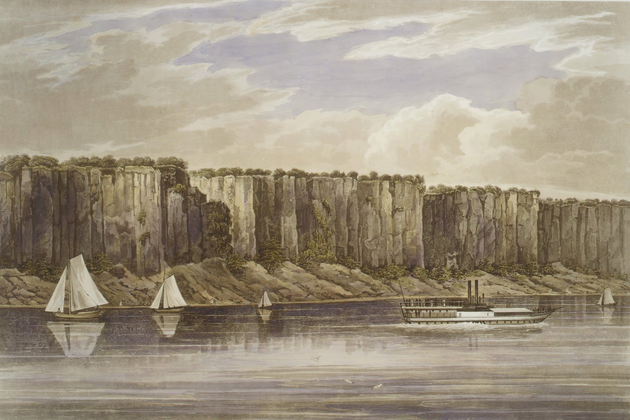 Palisades No. 19, Hudson River Portfolio, 1823-24 door John Hill