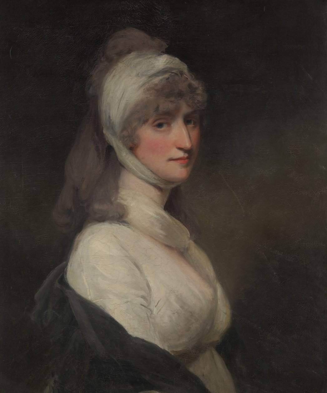 Mevrouw Thomas Pechell Charlotte Clavering, overleden 1841, 1799 door John Hoppner