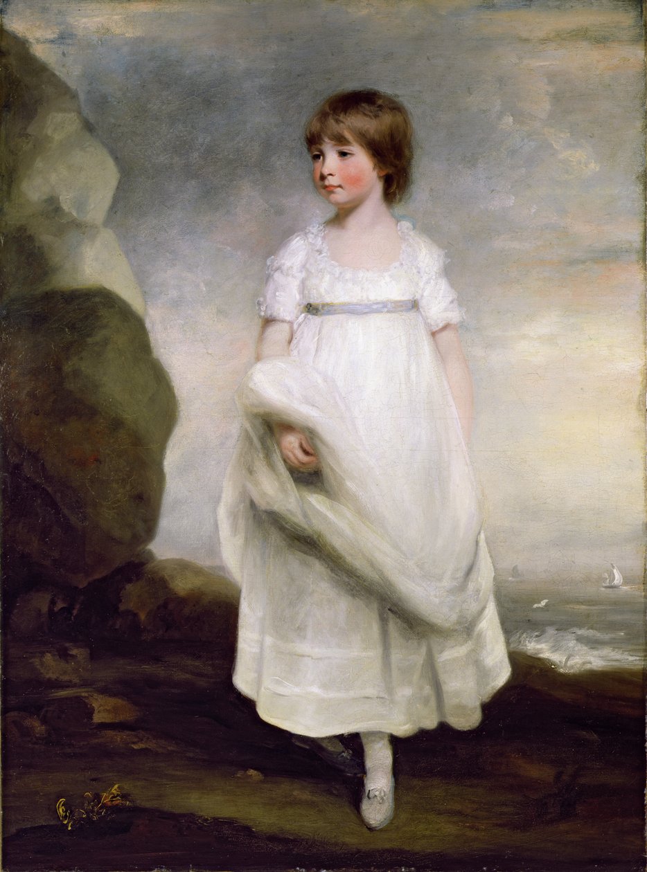 Portret van Anne Isabella Milbanke (1792-1860) later Lady Byron, ca. 1800 door John Hoppner