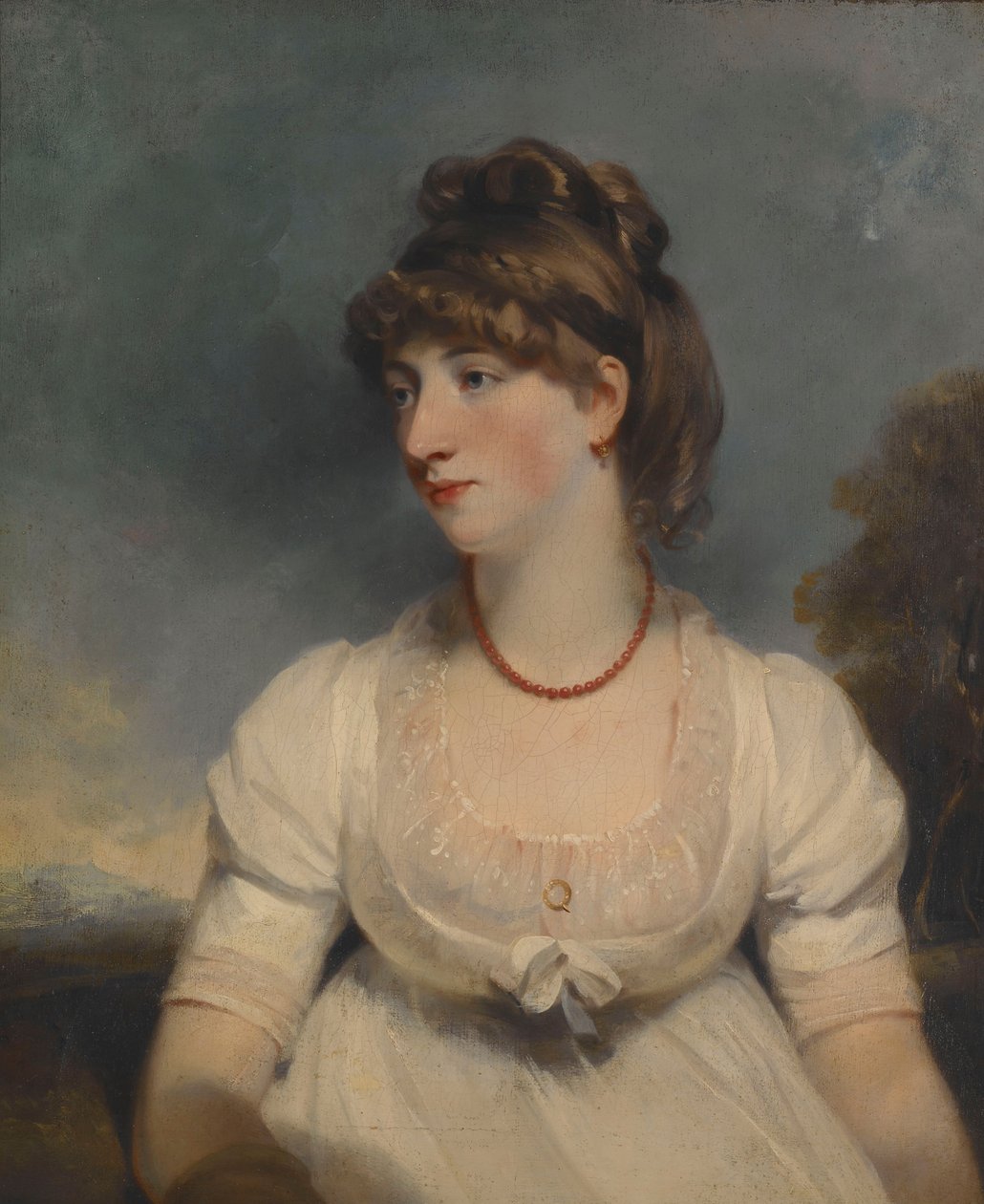 Portret van juffrouw Fisher door John Hoppner
