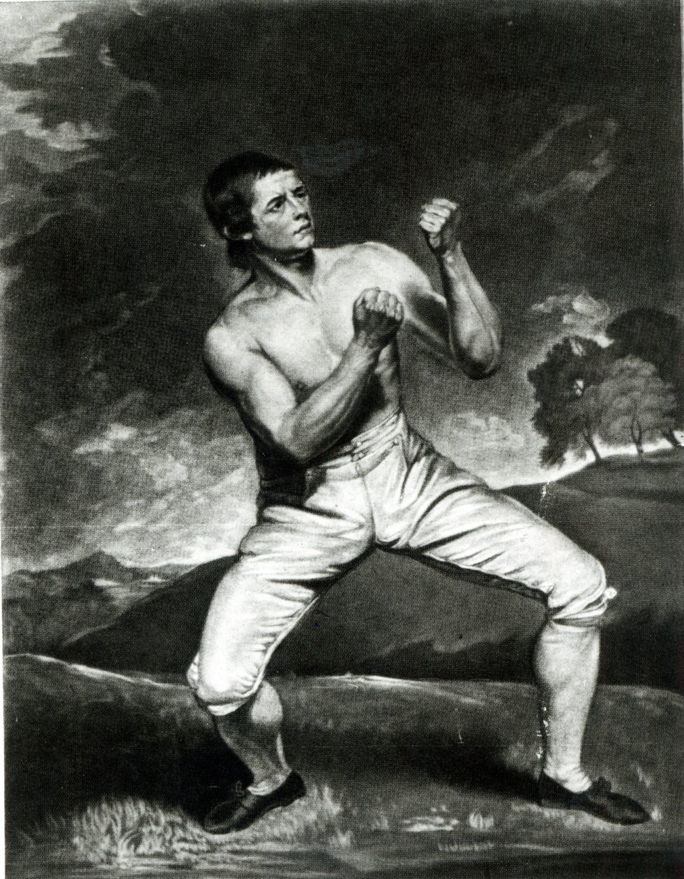 Portret van Richard Humphreys, gegraveerd door J. Young door John Hoppner