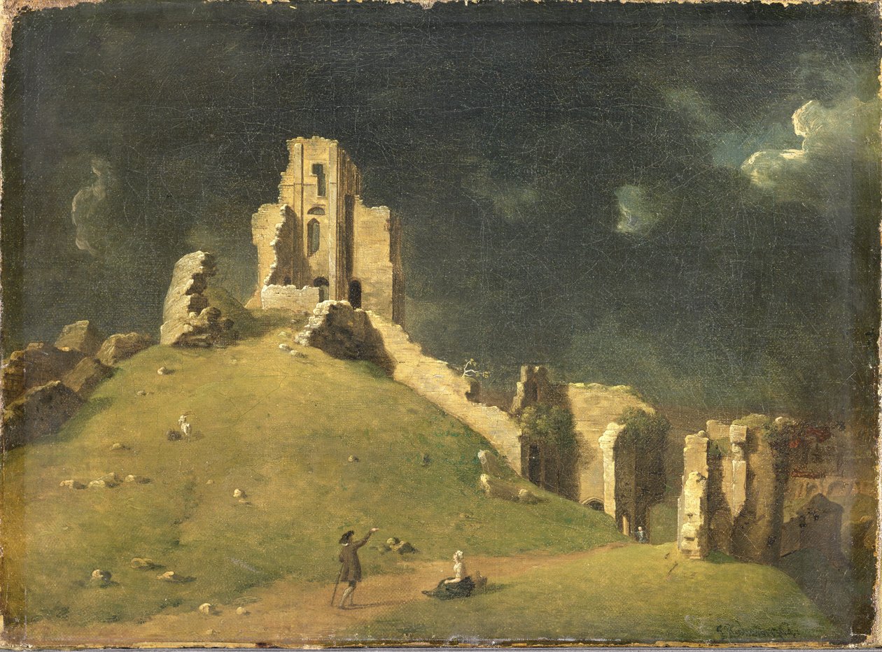 Kasteel Corfe, Dorset door John Inigo Richards