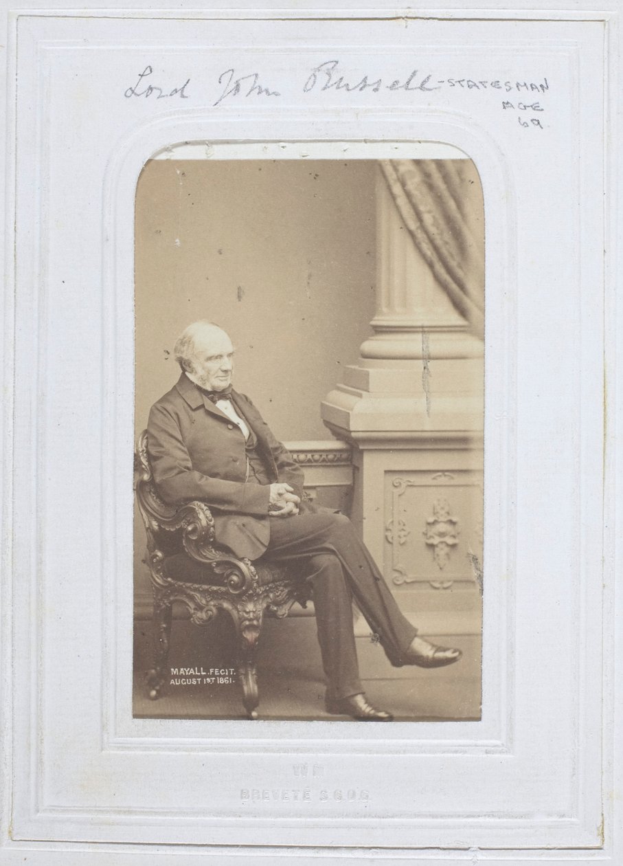 Lord John Russell door John Jabez Edwin Mayall