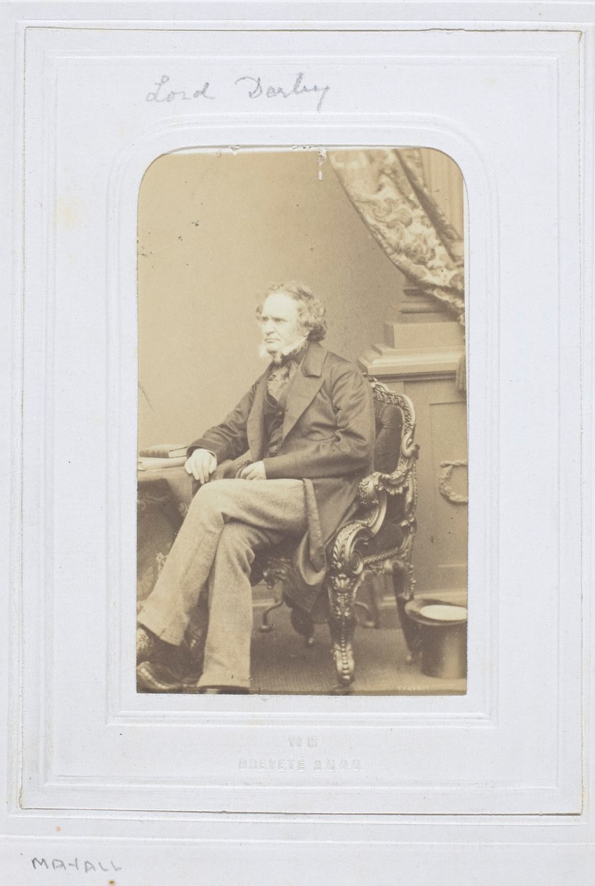De graaf van Derby door John Jabez Edwin Mayall