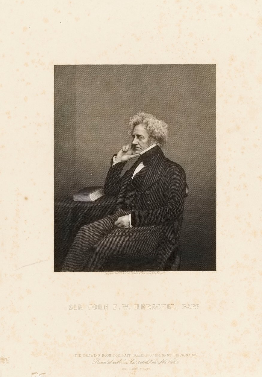 Sir John Frederick William Herschel (1792-1871), c.1860 door John Jabez Edwin Paisley (after) Mayall