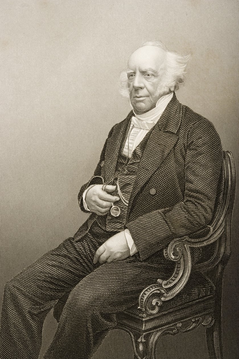 Andrew Reed (1788-1862) gegraveerd door D.J. Pound van een foto, uit 