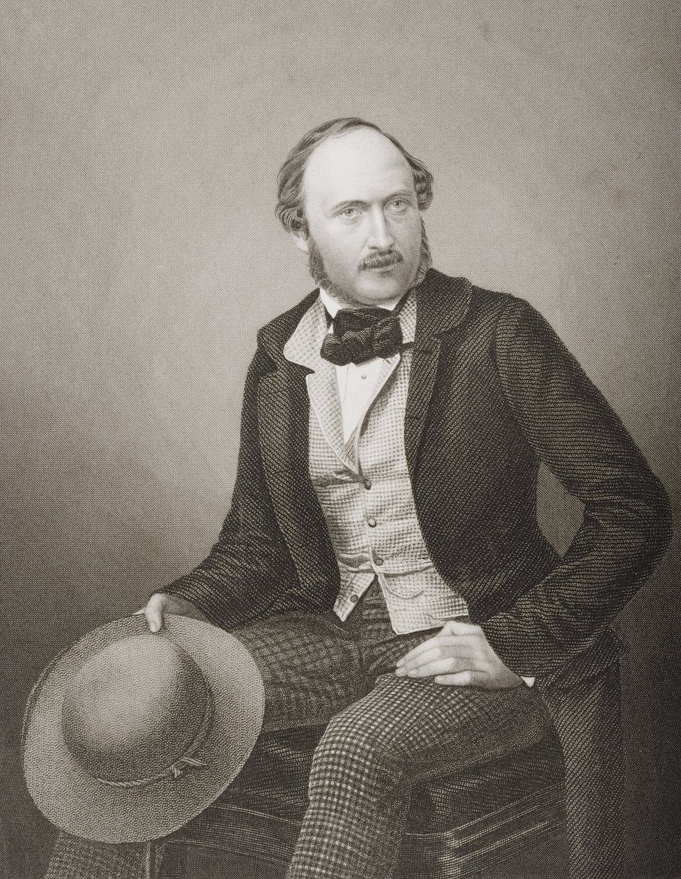 Z.K.H. Prins Albert (1819-61) Prins-Gemaal van Groot-Brittannië en Ierland, gegraveerd door D.J. Pound van een foto, uit 