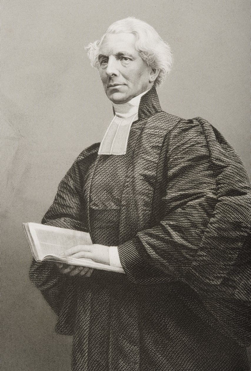 Hugh McNeile (1795-1879) gegraveerd door D.J. Pound van een foto, uit 