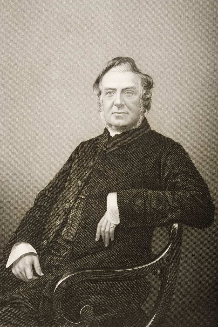 Hugh Stowell (1799-1845) gegraveerd door D.J. Pound van een foto, uit 