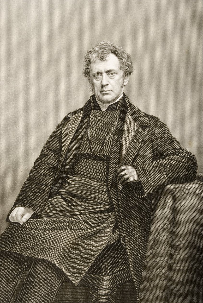 James Prince Lee (1804-69) gegraveerd door D.J. Pound van een foto, uit 