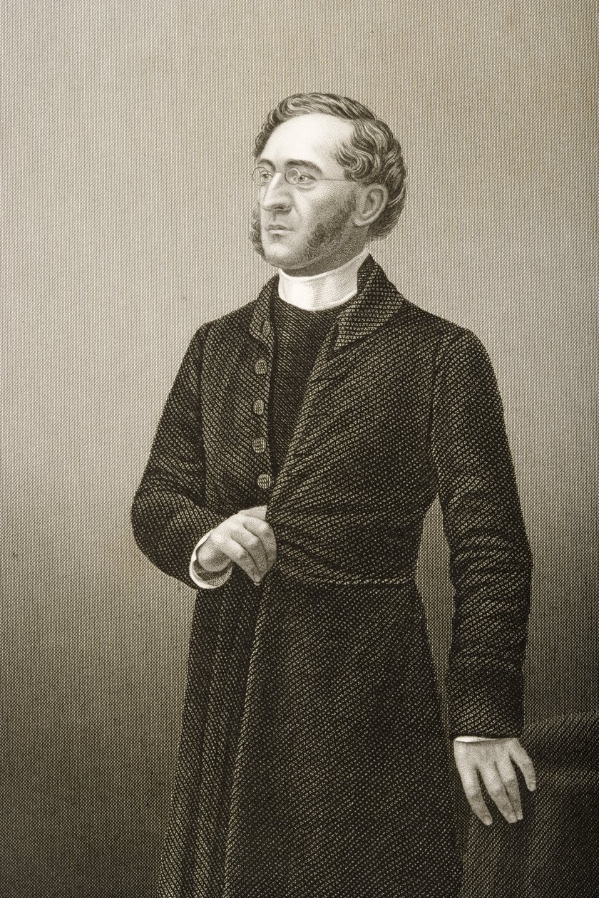 Rev. John Cumming (1707-81) gegraveerd door D.J. Pound van een foto, uit 