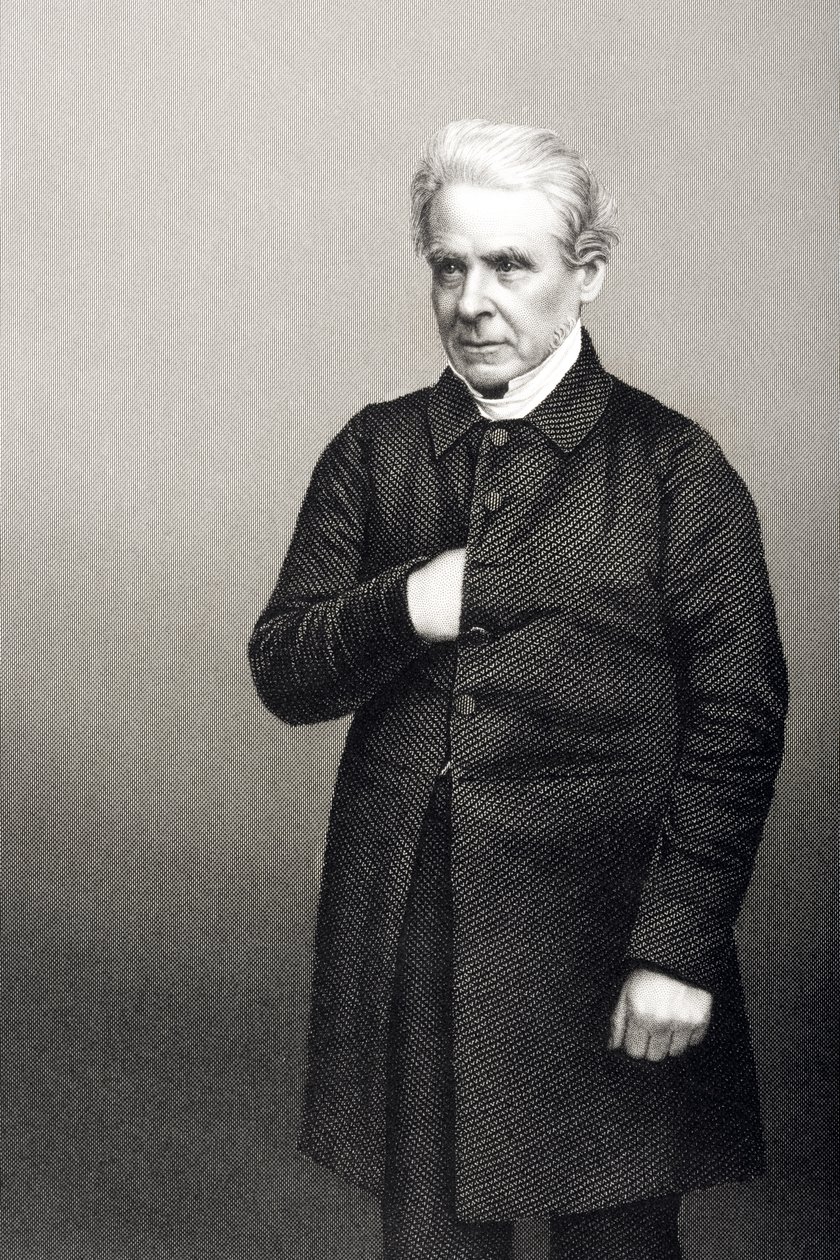 Dominee Thomas Dale (1797-1870) gegraveerd door D.J. Pound van een foto, uit 