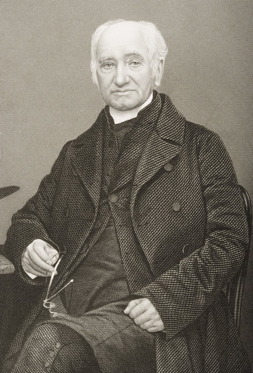Thomas Vowler Short gegraveerd door D.J. Pound van een foto, uit 