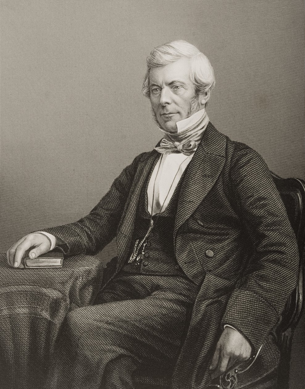 William Chambers (1800-83) gegraveerd door D.J. Pound naar een foto, uit 