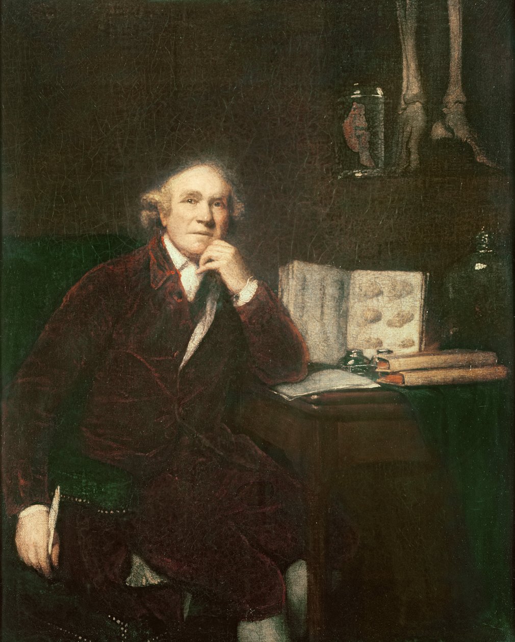 Portret van John Hunter (1728-1793) naar Sir Joshua Reynolds (1723-92) 1813 door John Jackson
