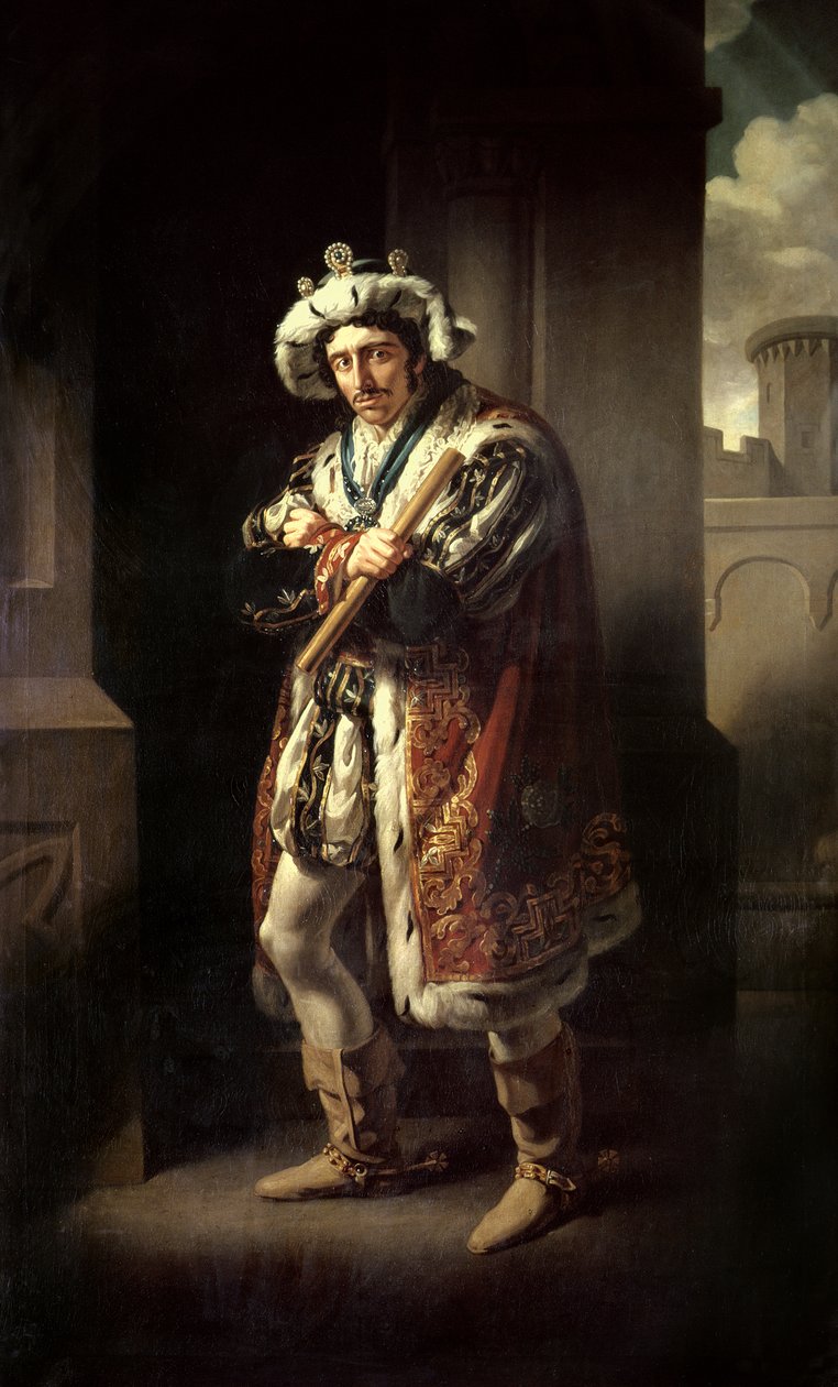 Edmund Kean (1787-1833) als Richard III door John James Halls