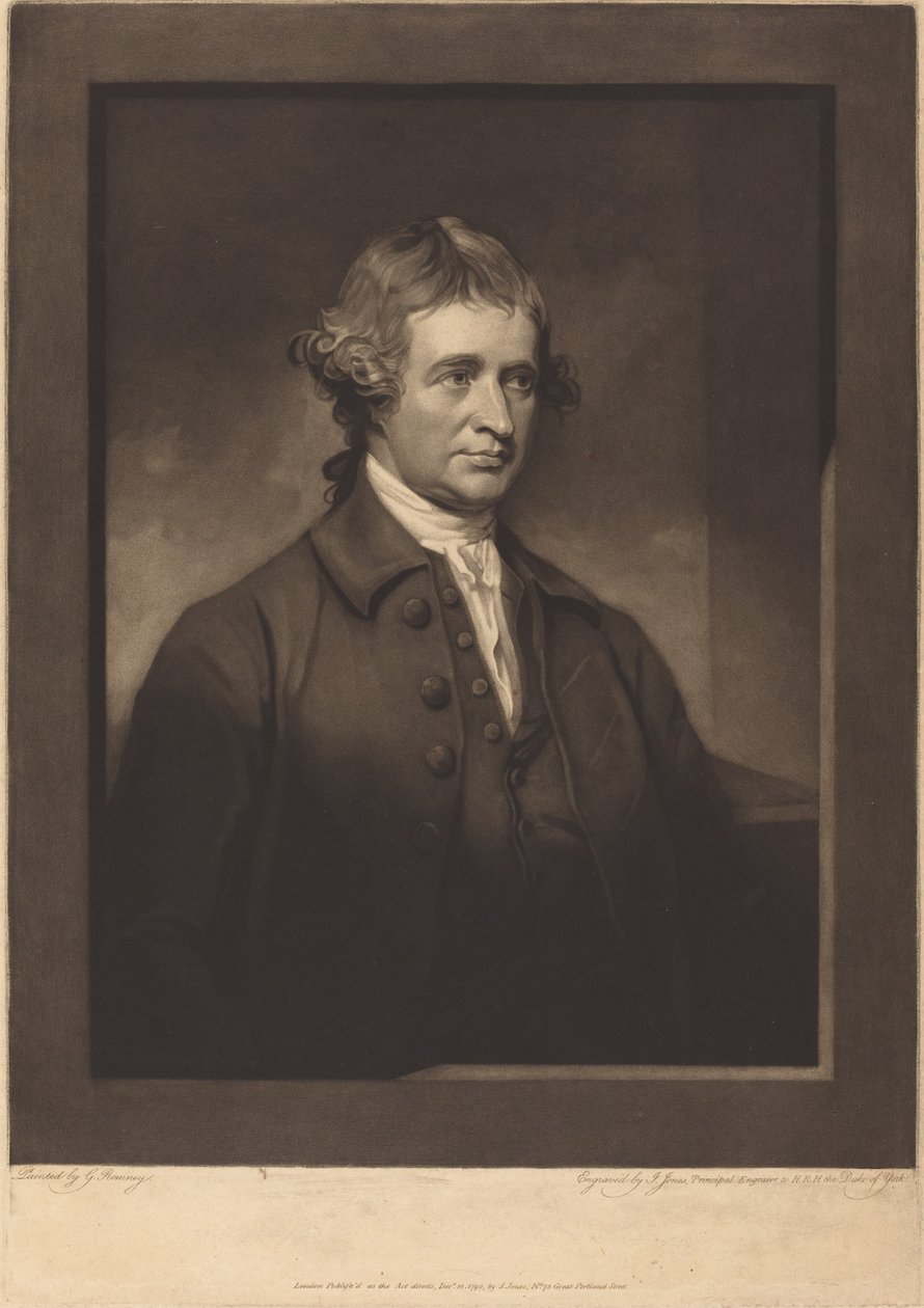Edmund Burke door John Jones after George Romney